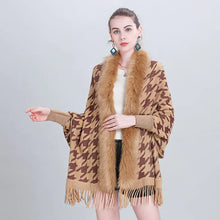 Lade das Bild in den Galerie-Viewer, New Autumn Winter Scarf Shawl with Fringe and Sleeves
