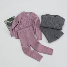 Load image into Gallery viewer, Knitted Sweater and Pants Set for Infants and Toddlers ITDinos®
