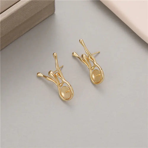 14K Gold Plated DIY Pearl Drop Earrings Wholesale ITDinos®