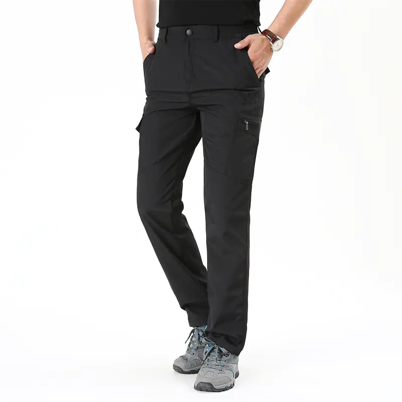 All Seasons Men's Solid Cargo Pants for Outdoor Use ITDinos®