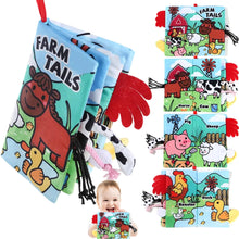 Load image into Gallery viewer, chochumy Sensory Baby Books 0-6 Months Tummy Time Soft Cloth Baby Toys 3-6-12 Months Newborn Infant Baby Boy Gifts Touch and Feel Crinkle Books for Babies Girl 6 to 12 Months 0-3-4-6-9 ITDinos®
