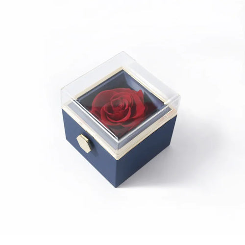 Fashion Acrylic Rotating Rose Jewelry Box ITDinos®