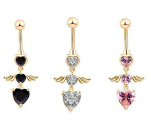 Lade das Bild in den Galerie-Viewer, Allergy-Free Wing Navel Ring - Unique Body Piercing Jewelry ITDinos®
