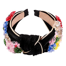 Load image into Gallery viewer, Colorful Floral Knotted Headband for Temperament Style
