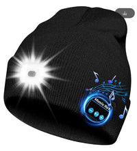 Load image into Gallery viewer, Bluetooth 5.0 Knit Hat with LED Light and Speakers ITDinos®
