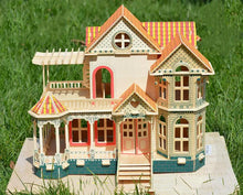 Load image into Gallery viewer, 3D Wooden Puzzle of Hawaiian Villa Intelligence Toy ITDinos®
