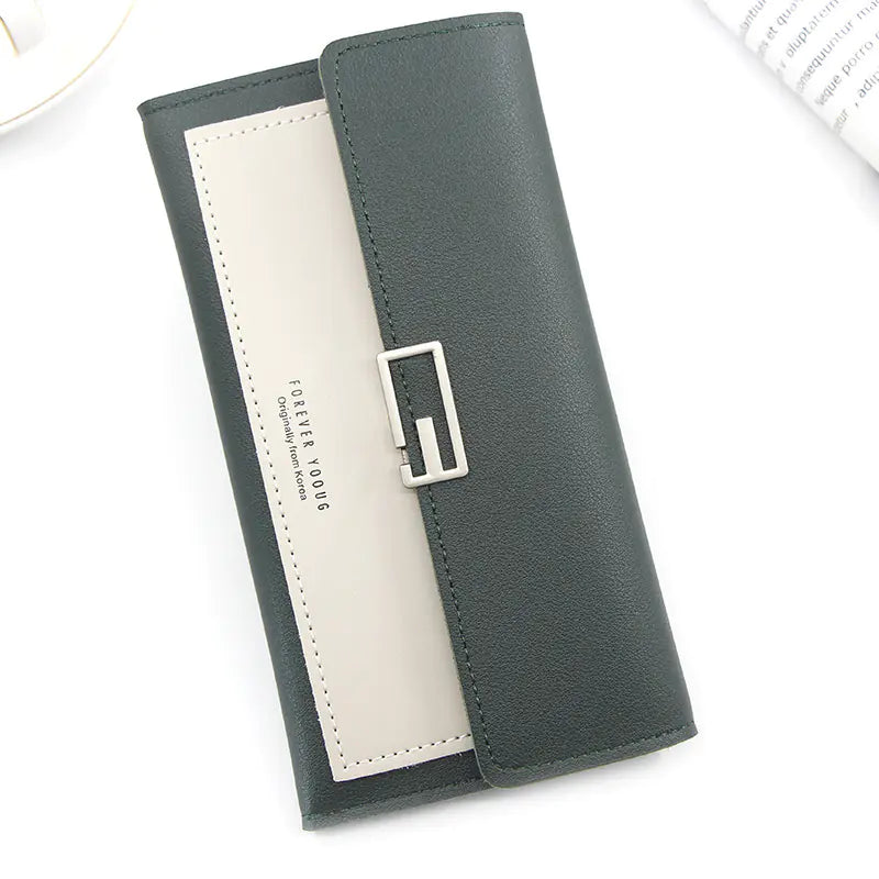 Clutch Long Tri-fold Wallet with Multi-card and Coin Purse ITDinos®