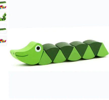Colorful Wooden Caterpillar Toy MG117 for Kids ITDinos®