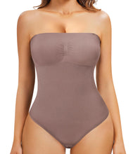 Lade das Bild in den Galerie-Viewer, Strapless Womens Shapewear Bodysuit for Thong Body Shaper Bodysuit Tummy Control Bodysuit(UmberMedium)
