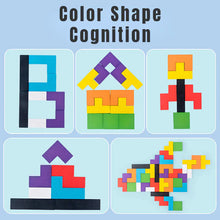Load image into Gallery viewer, 3D Colorful Wooden Tangram Puzzle Educational Toy ITDinos®
