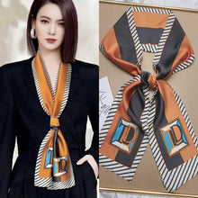 Load image into Gallery viewer, Chic Long Silk Scarf for Women - Versatile Spring Accessory
