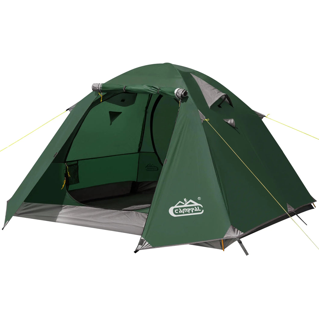 Camppal 2-3 Person Tent Backpacking Tent Waterproof Windproof 4 Season Tent for Camping Easy Setup Two Person Tent for Backpacking Hiking Hunting Motor Cycling & Biking ITDinos®