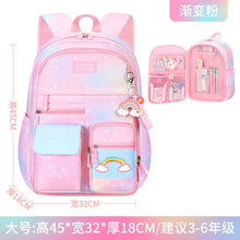 Load image into Gallery viewer, Girls&#39; Gradient Color Backpack for Elementary Students ITDinos®
