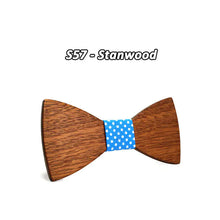 Load image into Gallery viewer, Wooden Bow Tie Set with Jacquard Fabric for Kids &amp; Men ITDinos®
