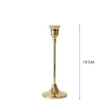 Load image into Gallery viewer, Elegant Vintage Gold Candle Holder
