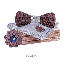 Load image into Gallery viewer, Custom Logo Pink Wooden Bow Tie for Weddings ITDinos®
