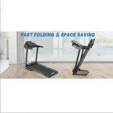 Load image into Gallery viewer, Compact Easy Folding Treadmill Motorized Running Jogging Machine With Audio Speakers And Incline Adjuster ITDinos®
