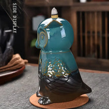 Load image into Gallery viewer, 20pcs Backflow Incense Cones with Owl Ceramic Burner ITDinos®
