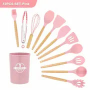 Load image into Gallery viewer, 12pcs Umite Chef Silicone Cooking Utensil Set with Holder ITDinos®
