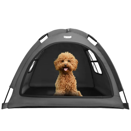 Cat Tent Outdoor House and Dog House Outdoor Cat and Dog Waterproof Tent House Outdoor Dog Bed Washable Indoor/Outdoor Cave Nest Bed Small Dog Tent for Cat Bunny (Gray Small) ITDinos®