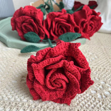 Load image into Gallery viewer, Hand-Knitted Woolen Rose Bouquet ITDinos®
