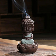 Load image into Gallery viewer, Ceramic Incense Burner with Lotus Tower Design ITDinos®
