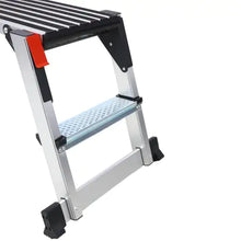 Lade das Bild in den Galerie-Viewer, Aluminum Platform Non-Slip Folding Work Bench Drywall Stool Ladder 330lbs Capacity ITDinos®
