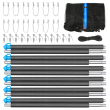 Load image into Gallery viewer, 12FT Trampoline Enclosure Net with Universal Trampoline Replacement Enclosure Poles and Hardware ITDinos®
