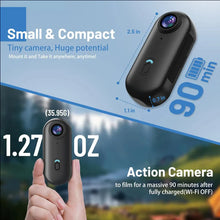 Lade das Bild in den Galerie-Viewer, Mini 1080P/4K Wearable Body Camera 128GB

