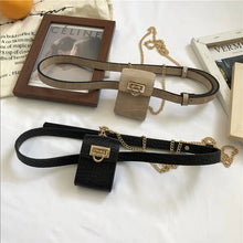 Load image into Gallery viewer, Crocodile Pattern Mini Waist Bag for Women
