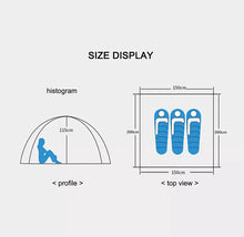Load image into Gallery viewer, Pop Up Tent 2-3 Person Camping Tent Waterproof Hiking Canopy Shelter For Outdoor ITDinos®
