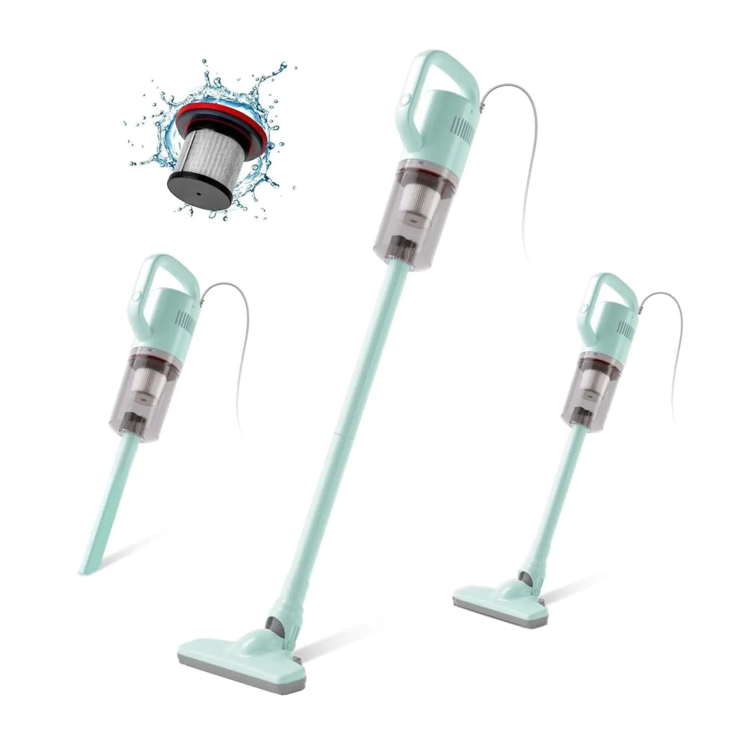 KEROMEE Corded Stick Vacuum Cleaner 14kpa Powerful Suction Handheld Vacuum Cleaner with Crevice Tool Small Vacuum Cleaner for Hardwood Floor Pet Hair Staircases Sofa Window ITDinos®