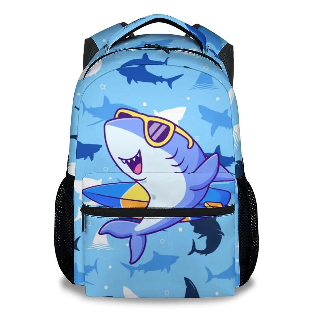 COZYAURA Backpacks for Boys - Shark Bookbag for Kids Teens - 17 Inch Cool School Bag for Elementary Middle School - Back to School Supplies ITDinos®
