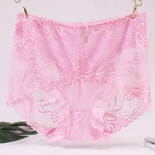 Lade das Bild in den Galerie-Viewer, Mid-High Waist Lace Seamless Hip-Lifting Briefs
