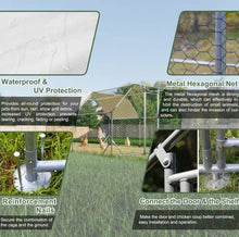 Load image into Gallery viewer, 10 Ft. X 13 Ft. Galvanized Large Metal Walk In Chicken Coop Cage Farm Poultry Run Hutch Hen House ITDinos®
