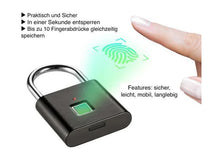 Load image into Gallery viewer, Fingerprint Padlock for Bags and Dorms - Smart Lock ITDinos®
