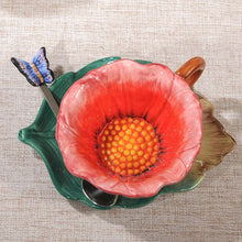 Load image into Gallery viewer, Creative Rose Ceramic Tea Cup Set ITDinos®
