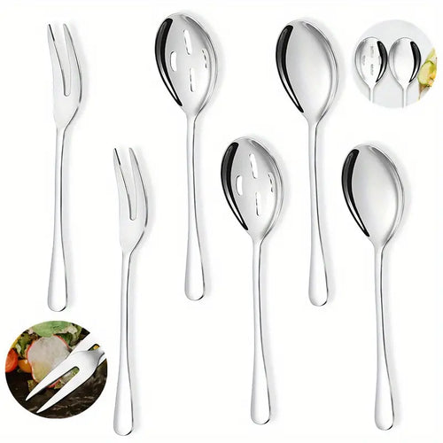 Stainless Steel Serving Utensil Set for Parties (6 Pieces) ITDinos®