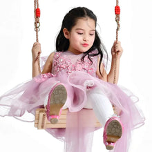 Load image into Gallery viewer, Wooden Swing and Rattan Hanging Chair for Children &amp; Adults ITDinos®
