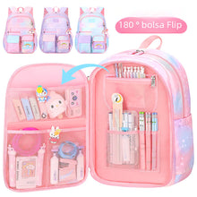 Load image into Gallery viewer, Girls&#39; Gradient Color Backpack for Elementary Students ITDinos®
