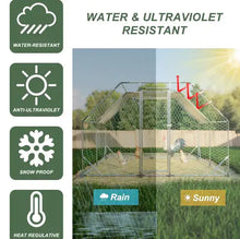 Load image into Gallery viewer, 10 Ft. X 13 Ft. Galvanized Large Metal Walk In Chicken Coop Cage Farm Poultry Run Hutch Hen House ITDinos®
