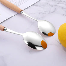 Load image into Gallery viewer, Stainless Steel Cutlery Set with Wooden Handle ITDinos®
