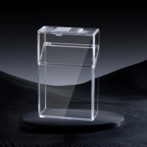 Cigarette Case Acrylic Transparent Portable Cigarette Lipsticks Lighters Display Box for Men WomenHome or Office Cigarette Pack Small Household Items Packing Box ITDinos®