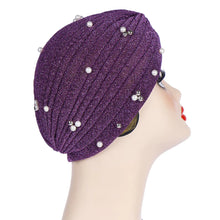 Load image into Gallery viewer, Cap in Solid Color with Shiny Fabric
