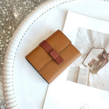 Load image into Gallery viewer, First Layer Short Cowhide Color Matching Wallet ITDinos®
