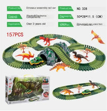 Load image into Gallery viewer, Dinosaur Electric Track Car Toy - DIY 3D Puzzle Set ITDinos®
