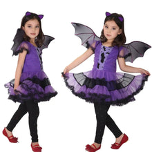Load image into Gallery viewer, Kids&#39; Spooky Purple Halloween Dress
