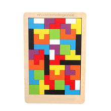 Load image into Gallery viewer, Wooden Tetris Educational Game for Ages 3-9 Kids ITDinos®
