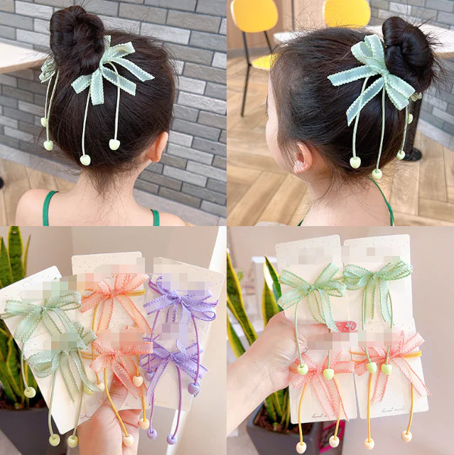 Children's Bow Tie Bun Headwear Hair Loop Accessories ITDinos®