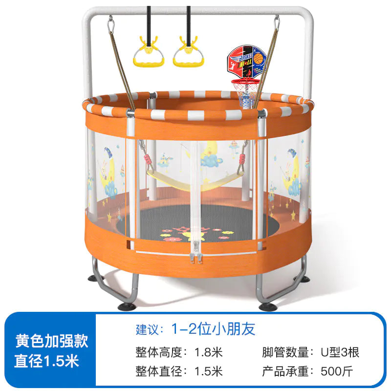 Indoor Trampoline for Kids and Adults with Safety Net